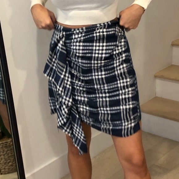 Gingham Zara Skirt - Picture 1 of 6